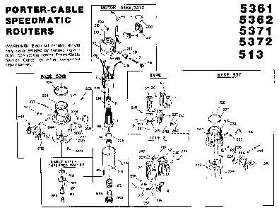 Part Location Diagram of 694074 Porter Cable Handle